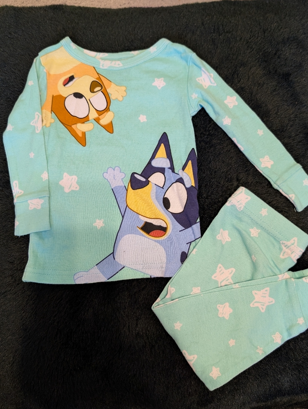 Bluey And Bingo Stars Long Sleeve Pajama Set 2t